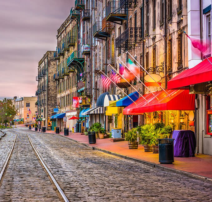 River Street in Savannah, Georgia