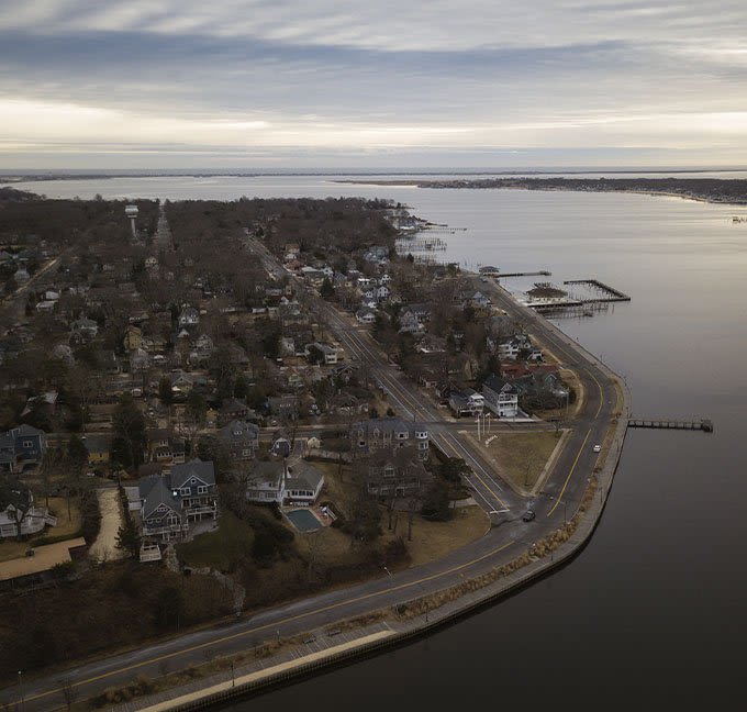 Aerial of Toms River New Jersey