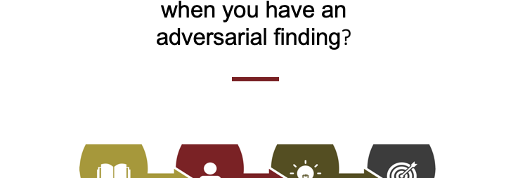 "What Do I Do to Build Client Goodwill with An Adversarial Finding?" title card