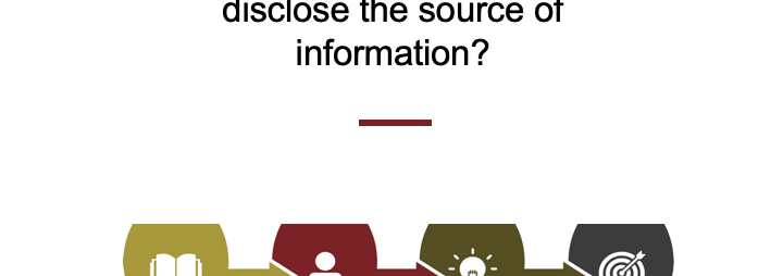 "What Do I Do when Someone Don't Want to Disclose Source of Information?" title card