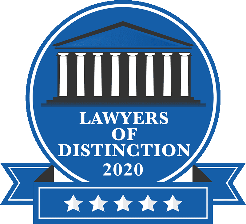Lawyers of Distinction badge 2020