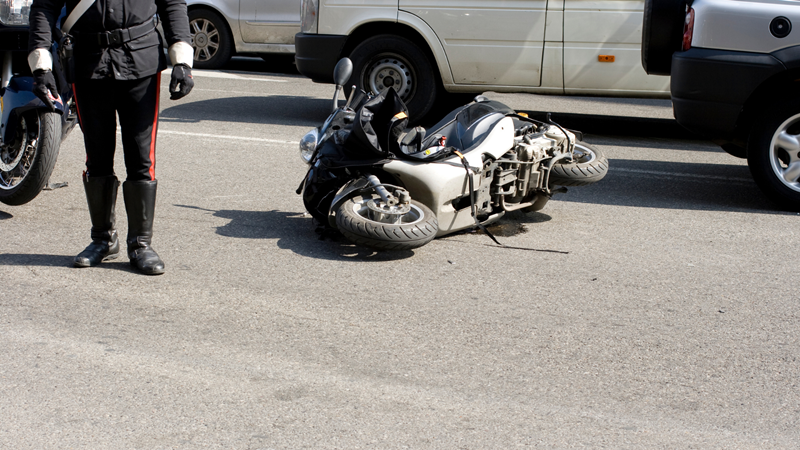 Motorcyclist Critically Hurt in Truck Collision