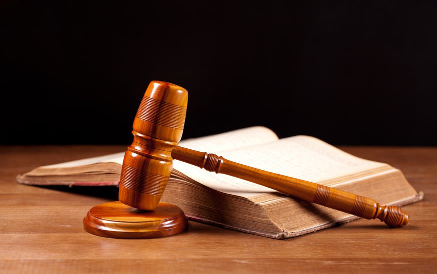Book with gavel