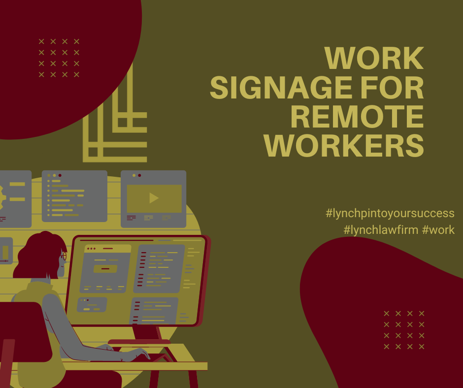 Work from home labor posters