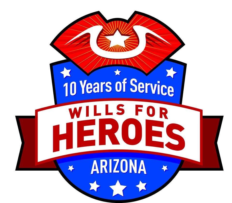 10 Years of Service - Wills for Heroes Arizona Badge