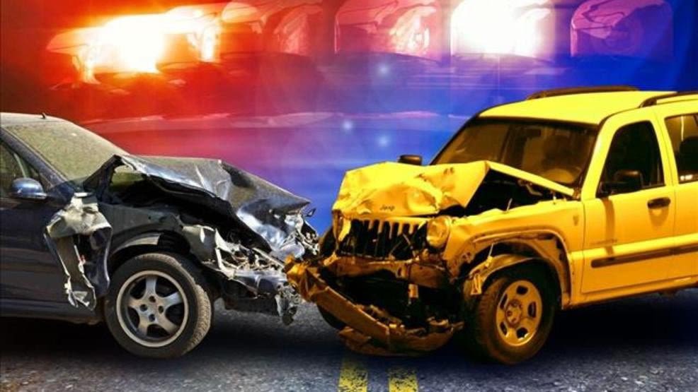 Car crash scene