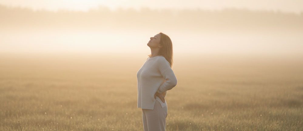 Woman looking up