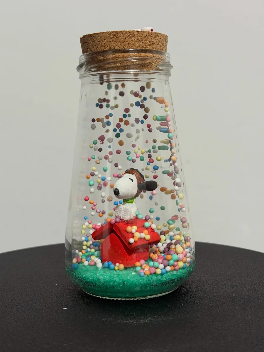 Foto de Vidrinho Decorativo Snoopy