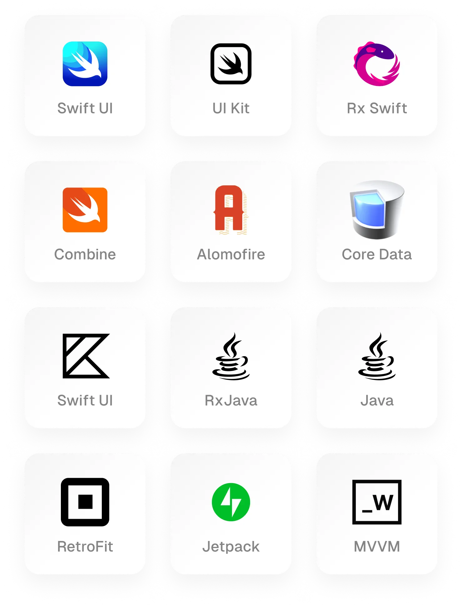 Technologie-Icons