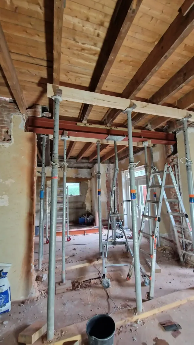 Staalconstructie uitbouw op de Laan van poot, Den haag (2)