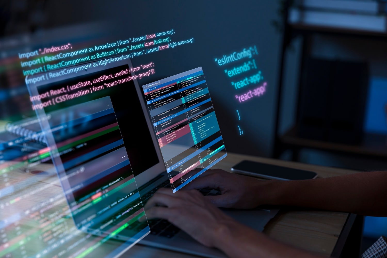 Code snippet on a dark background