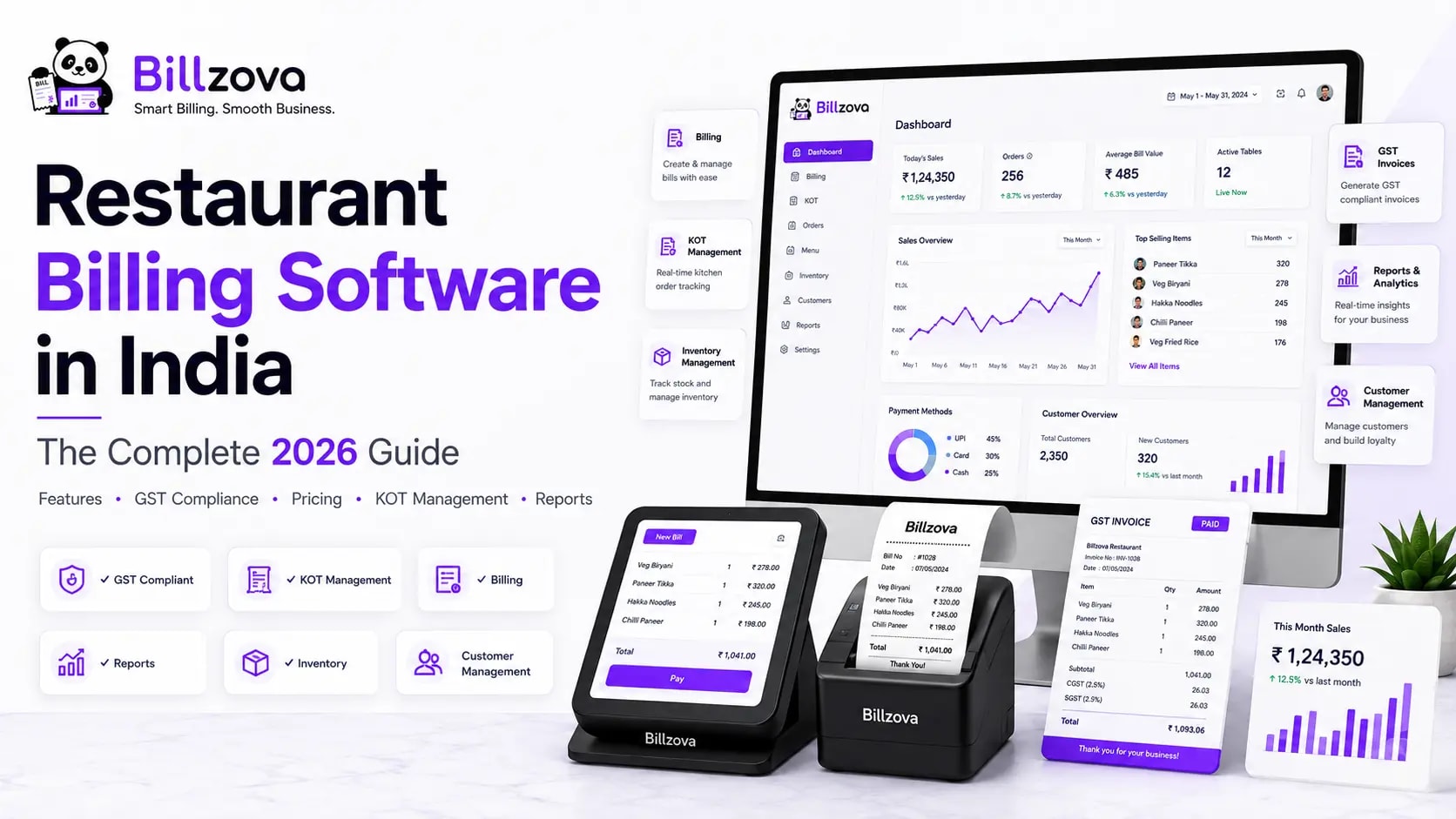 Restaurant Billing Software in India: The Complete 2026 Guide (Features, GST & Pricing)