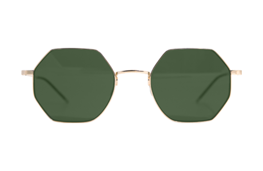 Lunettes de soleil Dexon - , Götti, Carrée Hexagonale, de couleur Vert Dorée.