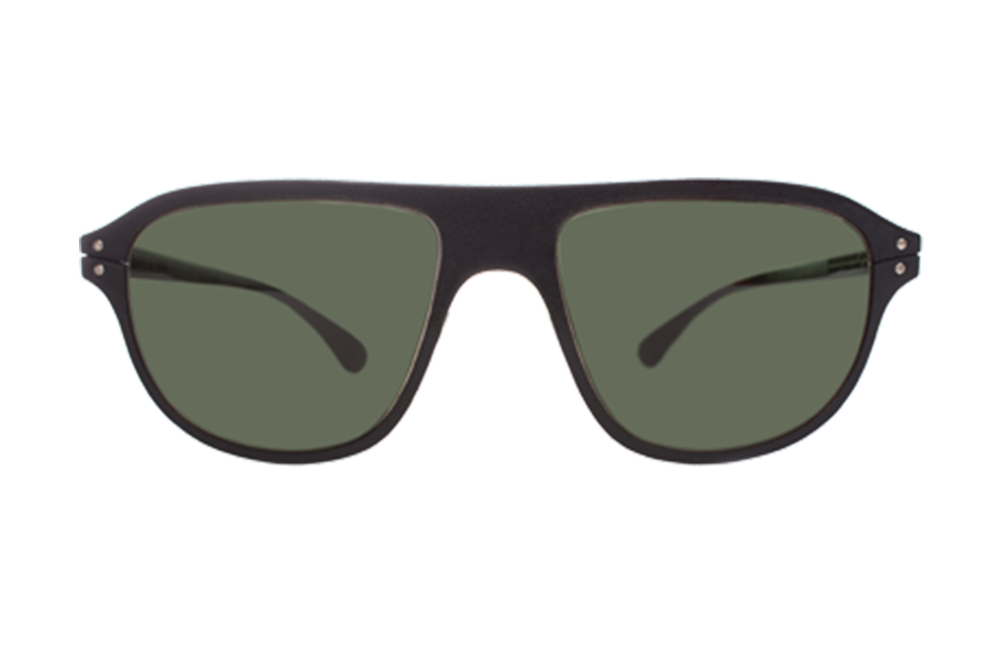 Lunettes de soleil Blitz 01 - , Lucas De Staël, Pilote , de couleur Vert Noir.