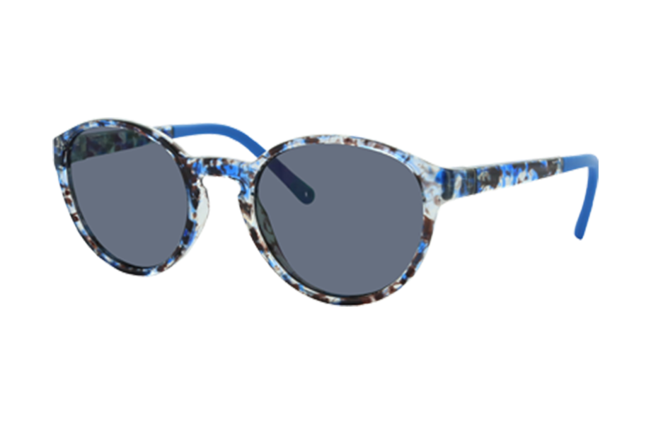 Lunettes de soleil Aloha - , Lafont, Ronde Pantos, de couleur Bleu Gris.