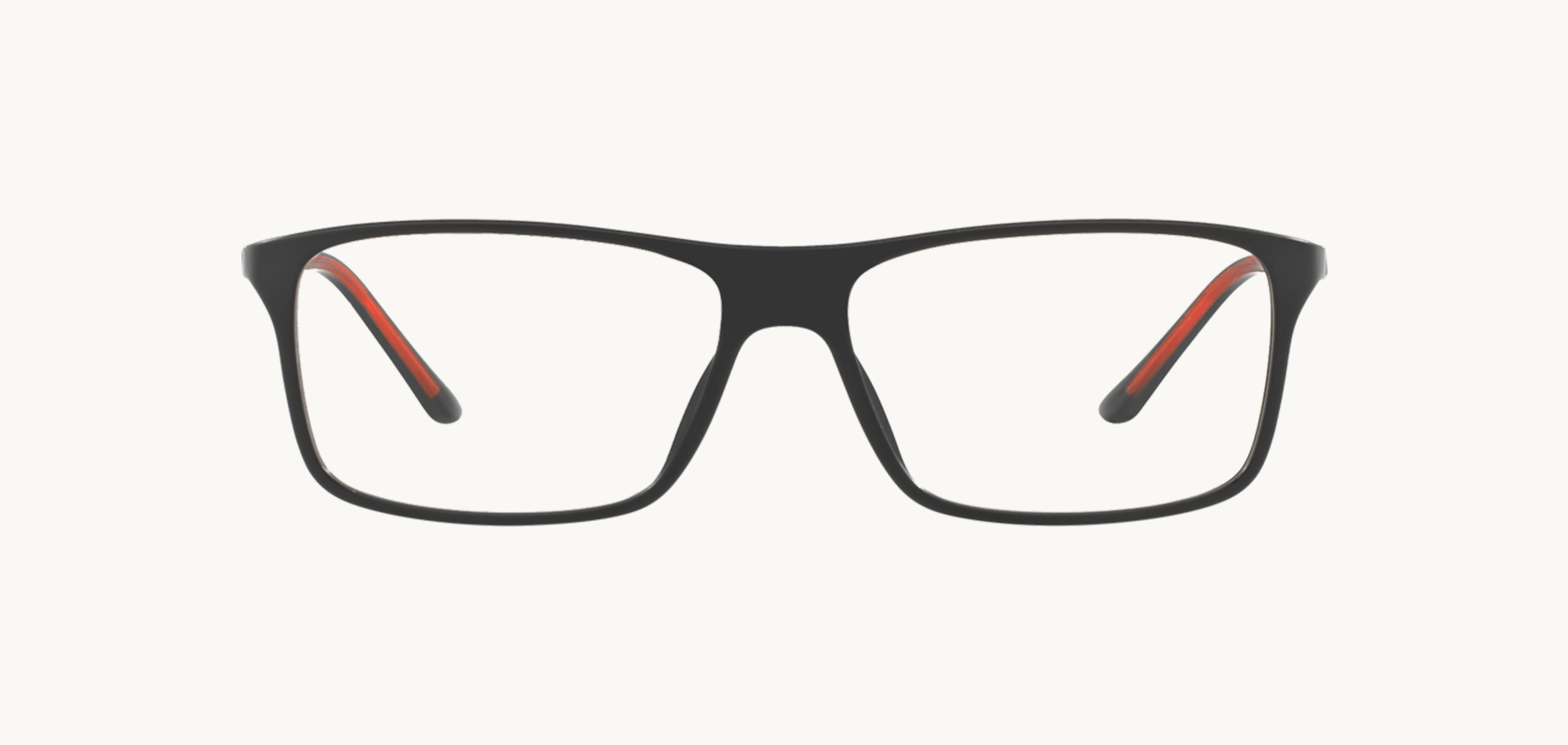 Lunettes de vue Sh1043x - , Starck Eyes, Rectangle , de couleur Noir Rouge.