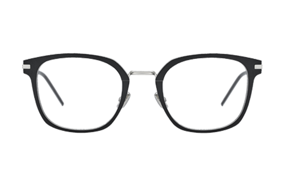 Lunettes de vue AL139O - , Dior, Carrée Pantos, de couleur Noir Argentée.