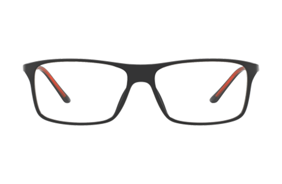 Lunettes de vue Sh1043x - , Starck Eyes, Rectangle , de couleur Noir Rouge.