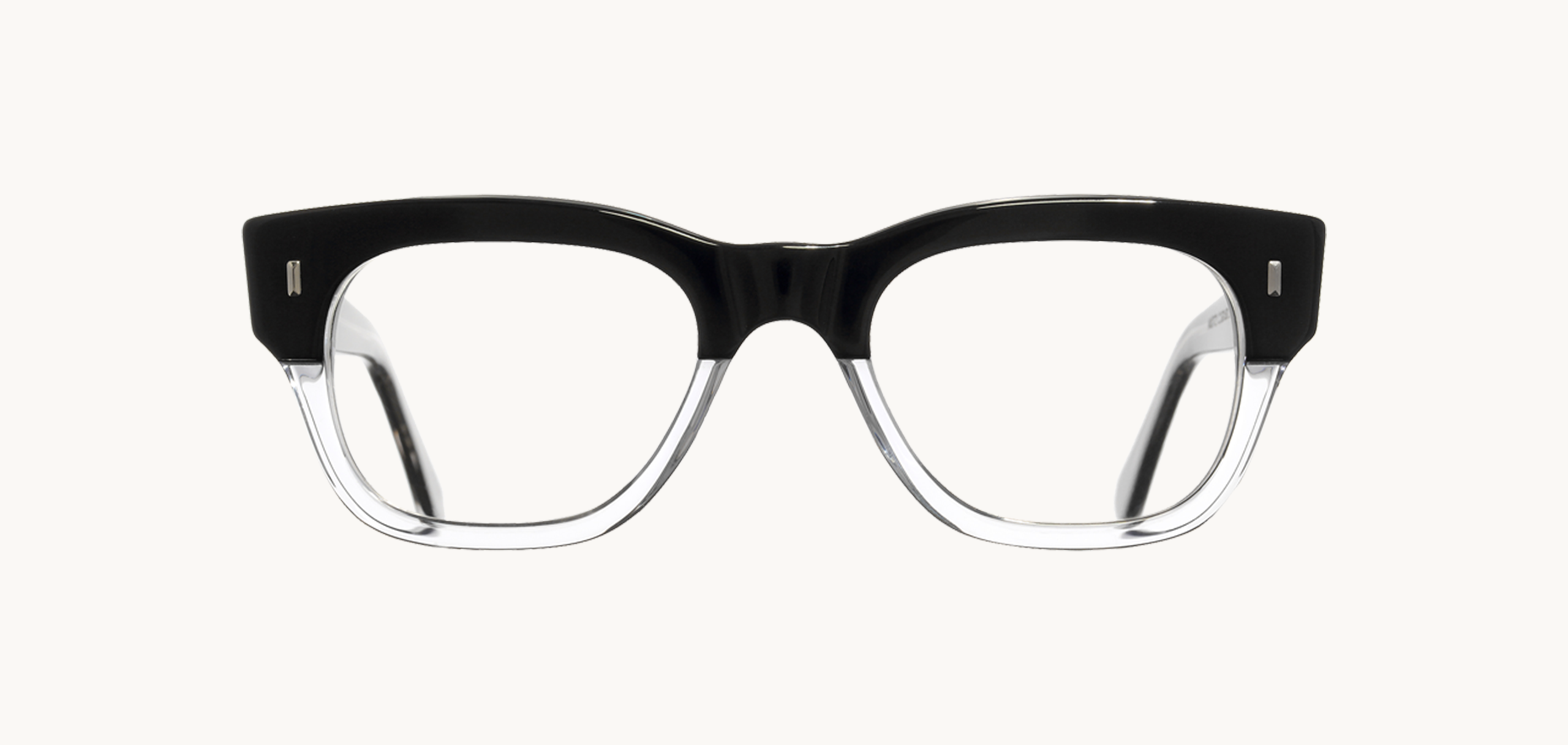 Lunettes de vue 0772 - , Cutler&Gross, Carrée Papillon, de couleur Noir Transparent.