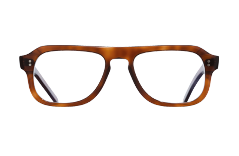 Lunettes de vue 0822 - , Cutler&Gross, Rectangle Pilote, de couleur Ecaille foncée Marron.