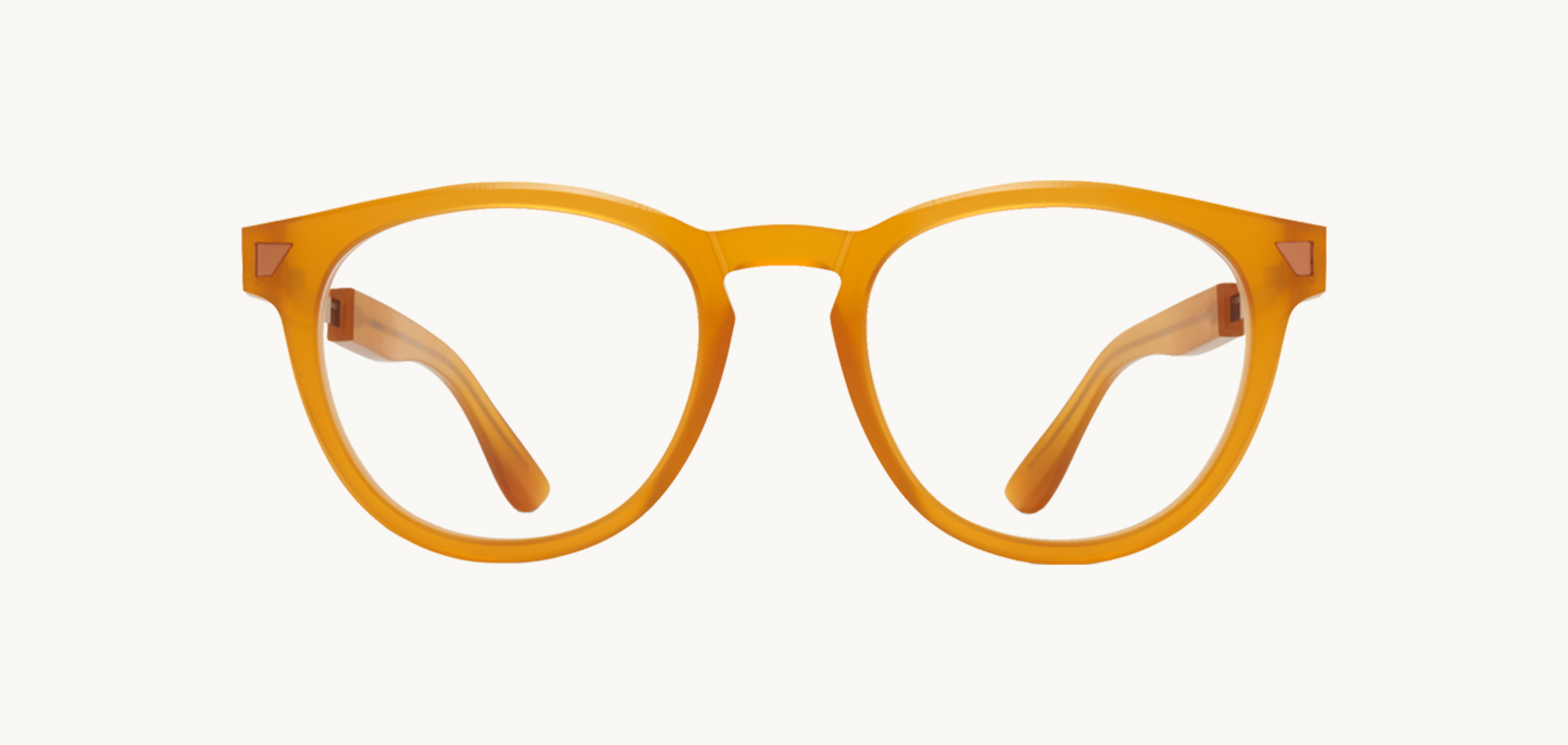 Lunettes de vue MMRAW011 - , Mykita, Pantos , de couleur Transparent Jaune.