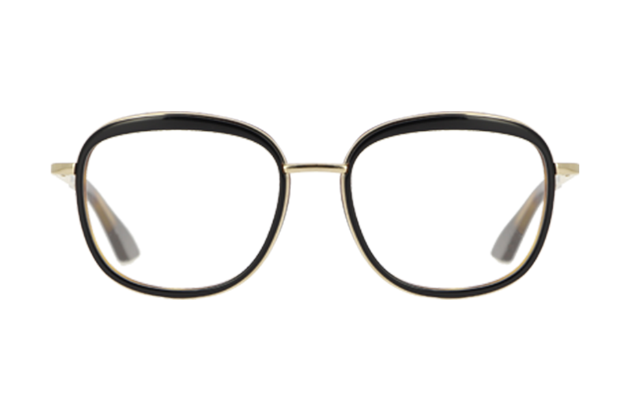 Lunettes de vue 1010J - , Emmanuel Khan, Carrée Pantos, de couleur Noir Argentée.