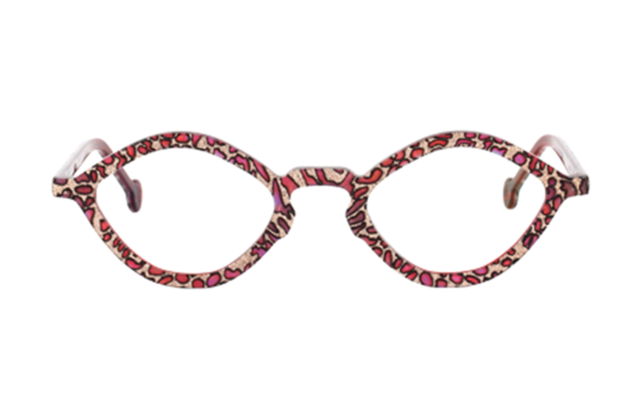 Lunettes de vue FunZone - , l.a. Eyeworks, Ovale , de couleur Rose Moucheté.