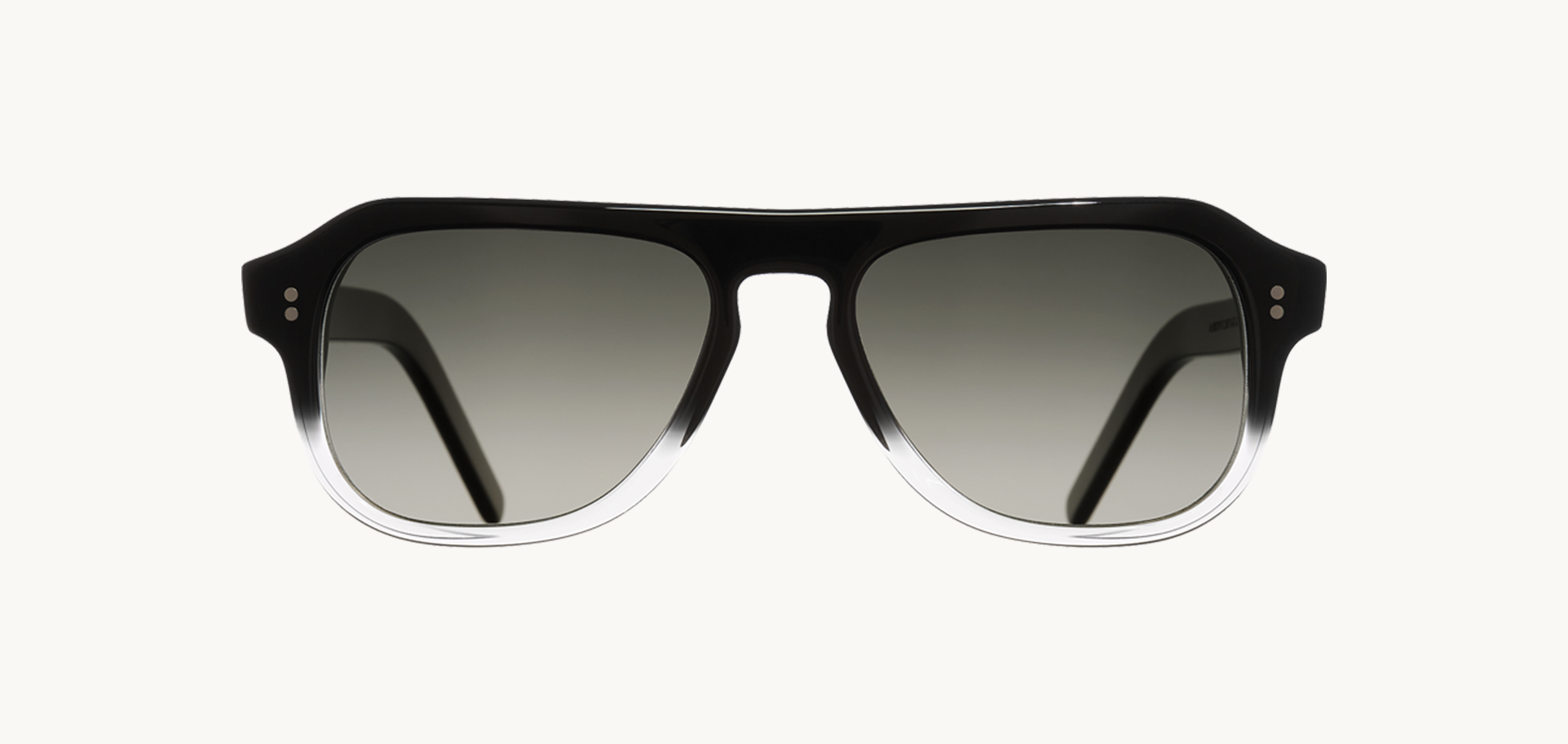 Lunettes de soleil 0822 - , Cutler&Gross, Rectangle Pilote, de couleur Noir Transparent.