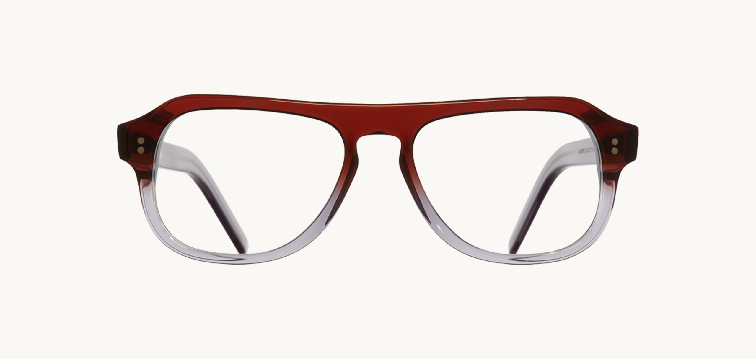 Lunettes de vue 0822 - , Cutler&Gross, Rectangle Pilote, de couleur Marron Transparent.