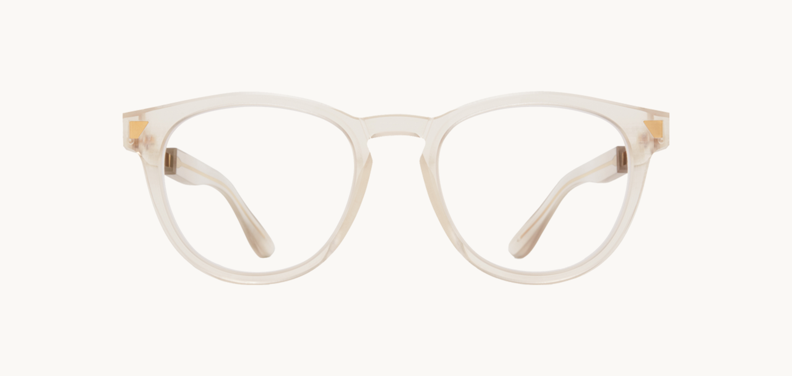 Lunettes de vue MMRAW011 - , Mykita, Pantos , de couleur Transparent Blanc.