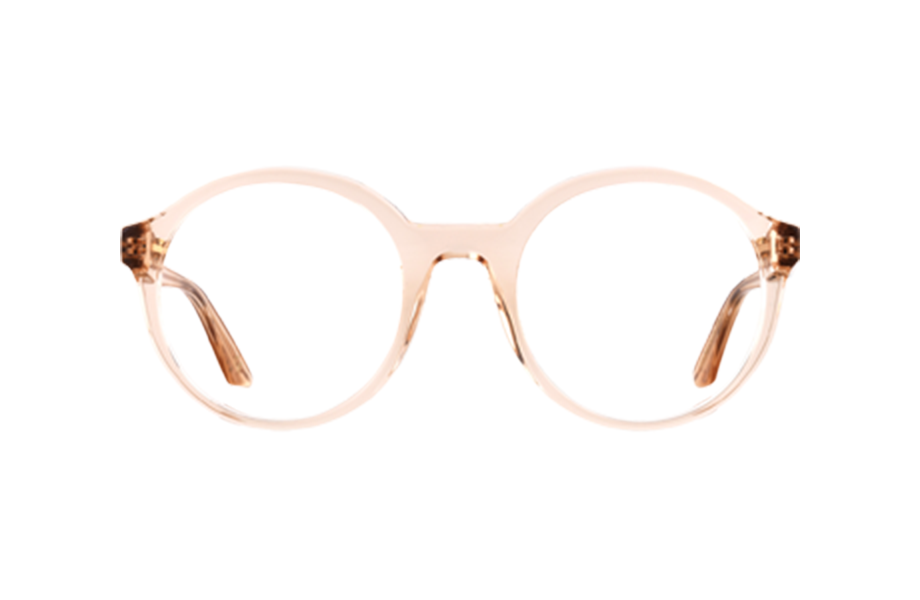 Lunettes de vue Fluent - , RLR, Ronde , de couleur Rose Transparent.