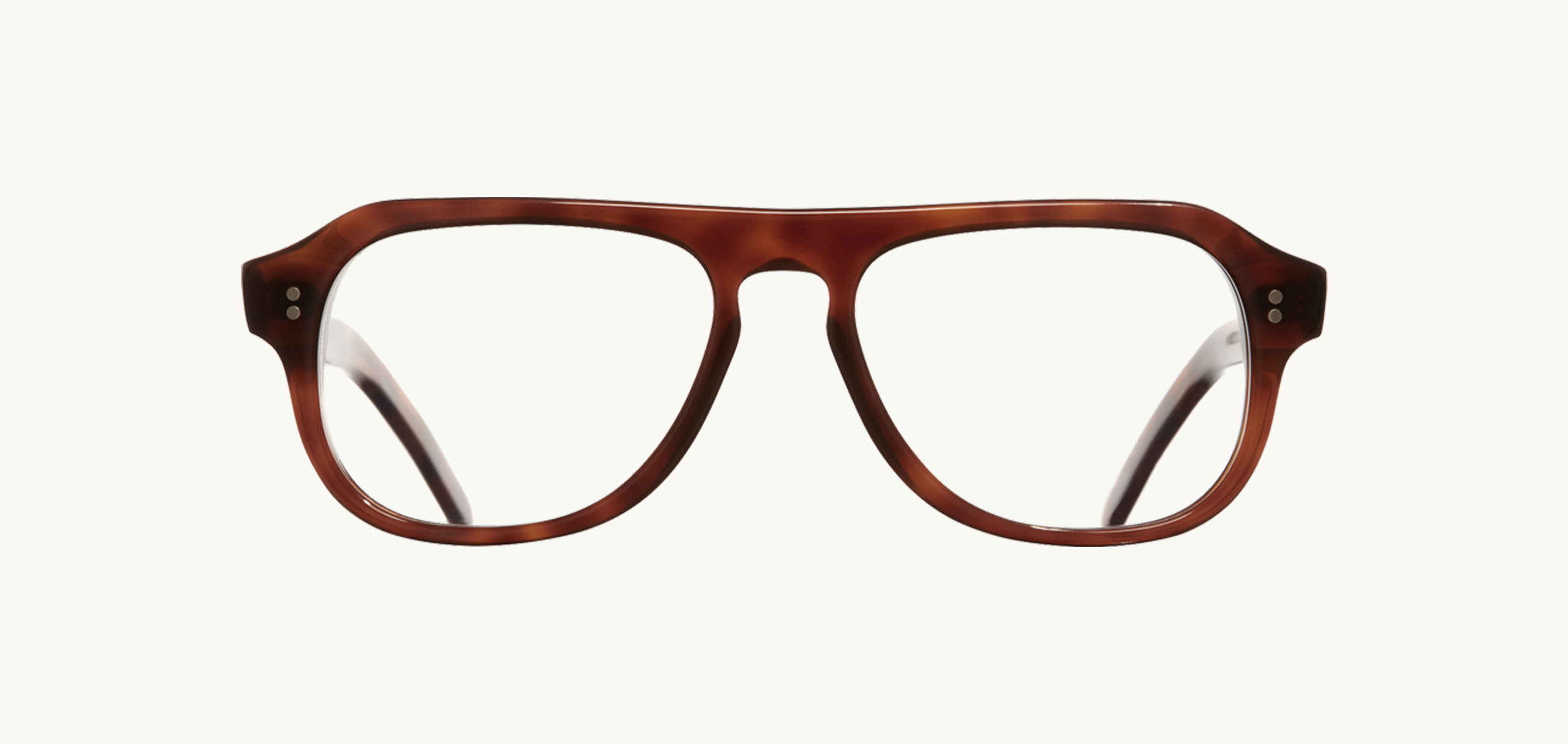 Lunettes de vue 0822 - , Cutler&Gross, Rectangle Pilote, de couleur Marron .