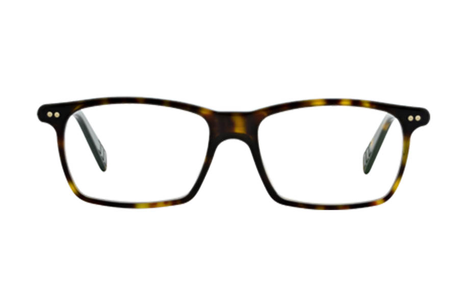 Lunettes de vue 355 - , Lunor, Rectangle , de couleur Ecaille foncée Noir.