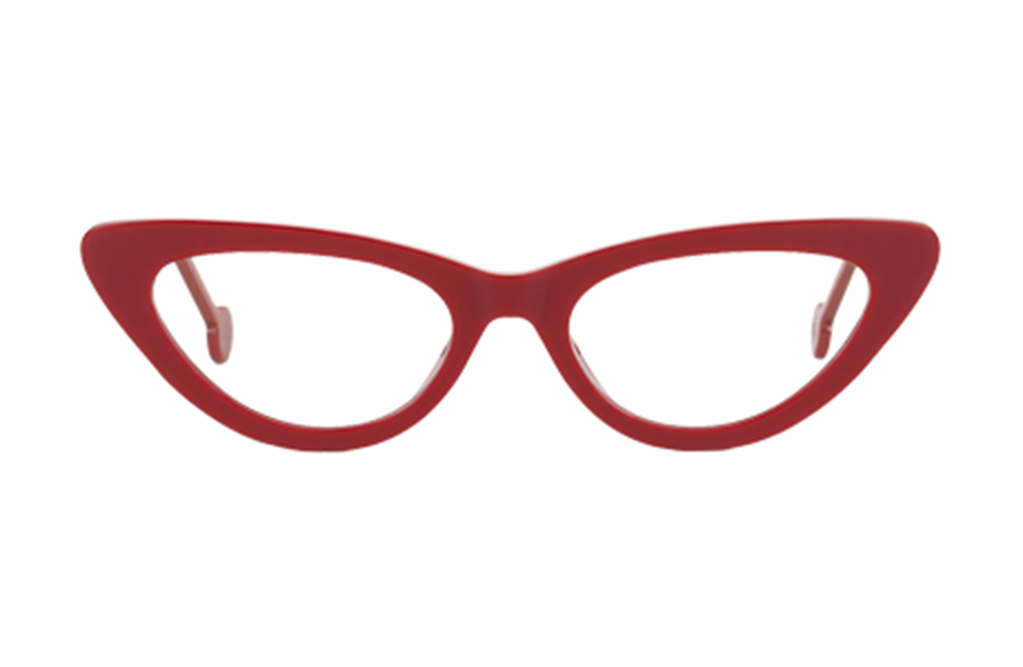 Lunettes de vue Hickory - , l.a. Eyeworks, Papillon , de couleur Rouge .