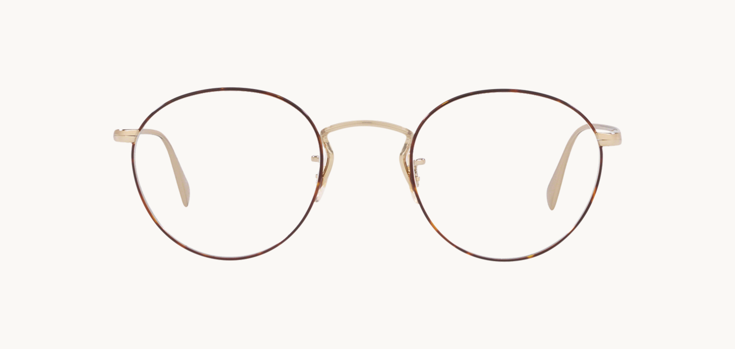 Lunettes de vue COLERIDGE - , Oliver Peoples, Ronde , de couleur Dorée Ecaille claire.