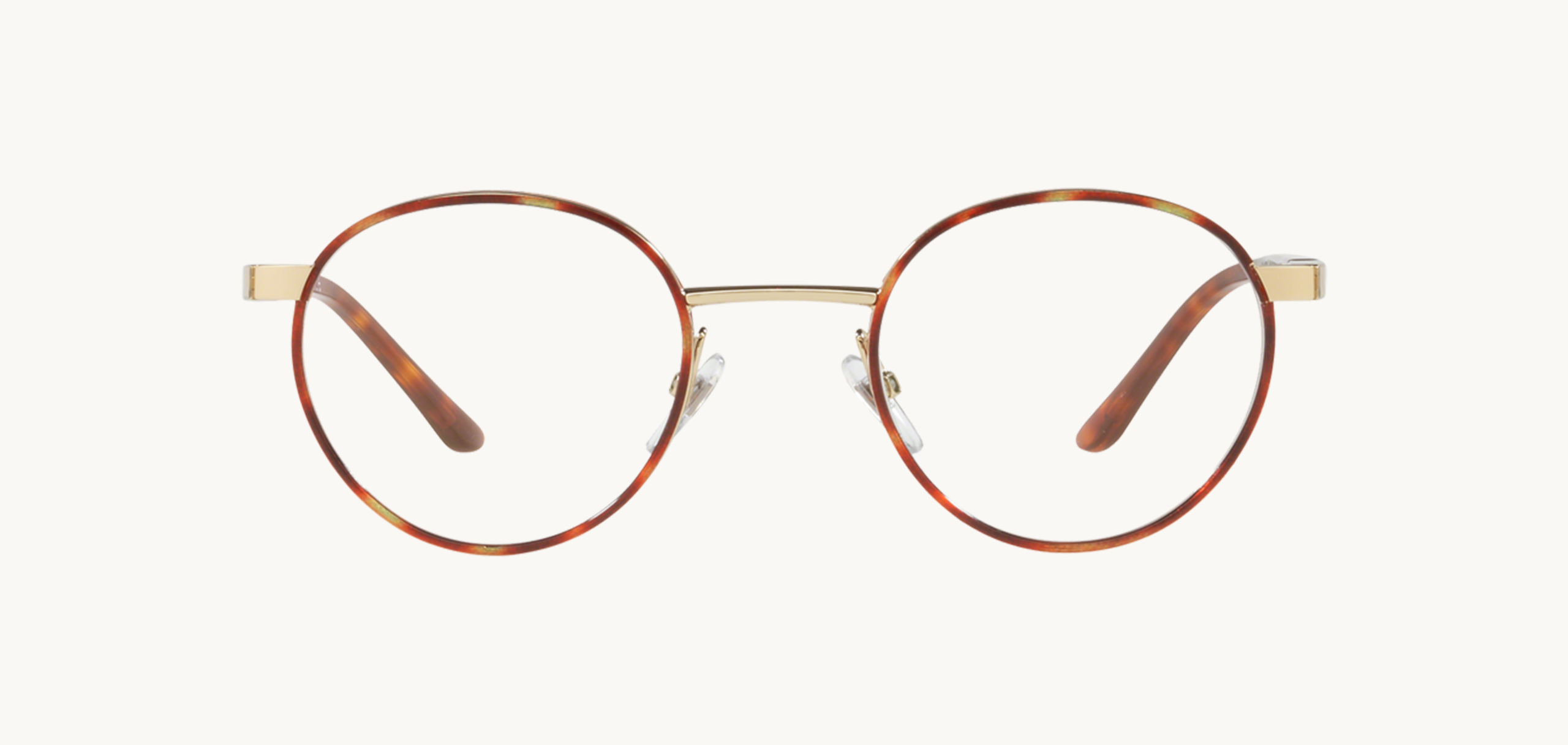 Lunettes de vue Sh2026j - , Starck Eyes, Ronde , de couleur Ecaille claire Dorée.