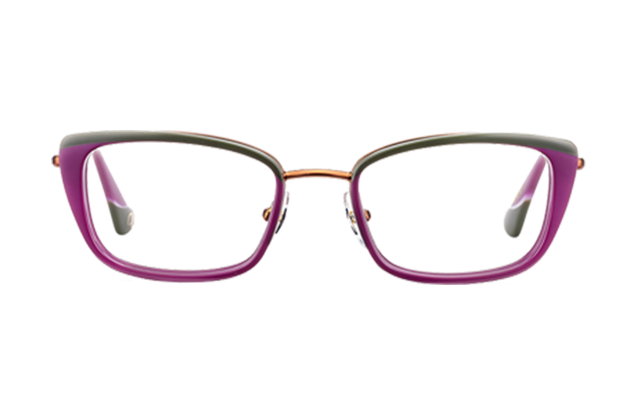 Lunettes de vue ALMA - , Etnia Barcelona, Rectangle Papillon, de couleur Violet Cuivre.