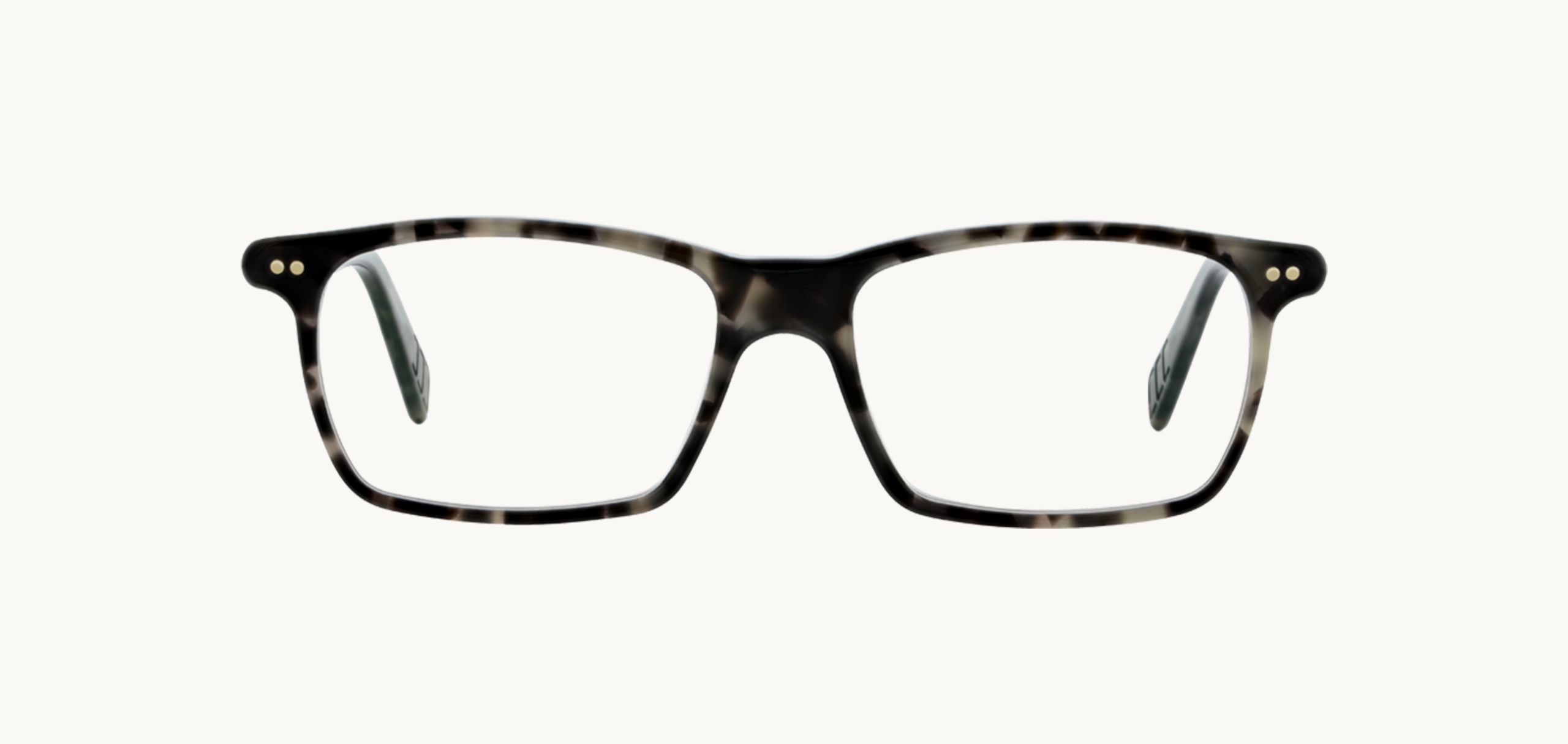 Lunettes de vue 355 - , Lunor, Rectangle , de couleur Ecaille foncée Blanc.