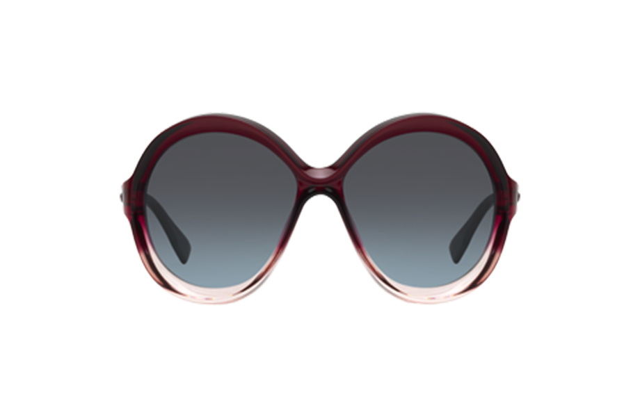 Lunettes de soleil Bianca - , Dior, Ronde , de couleur Rouge Transparent.