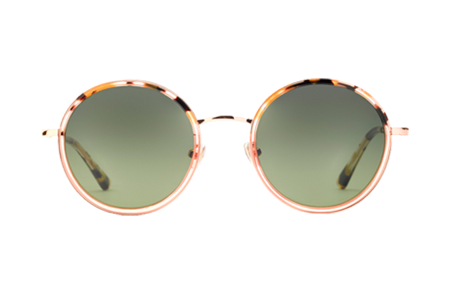 Lunettes de soleil ALMAGRO - , Etnia Barcelona, Ronde , de couleur Rose Ecaille claire.