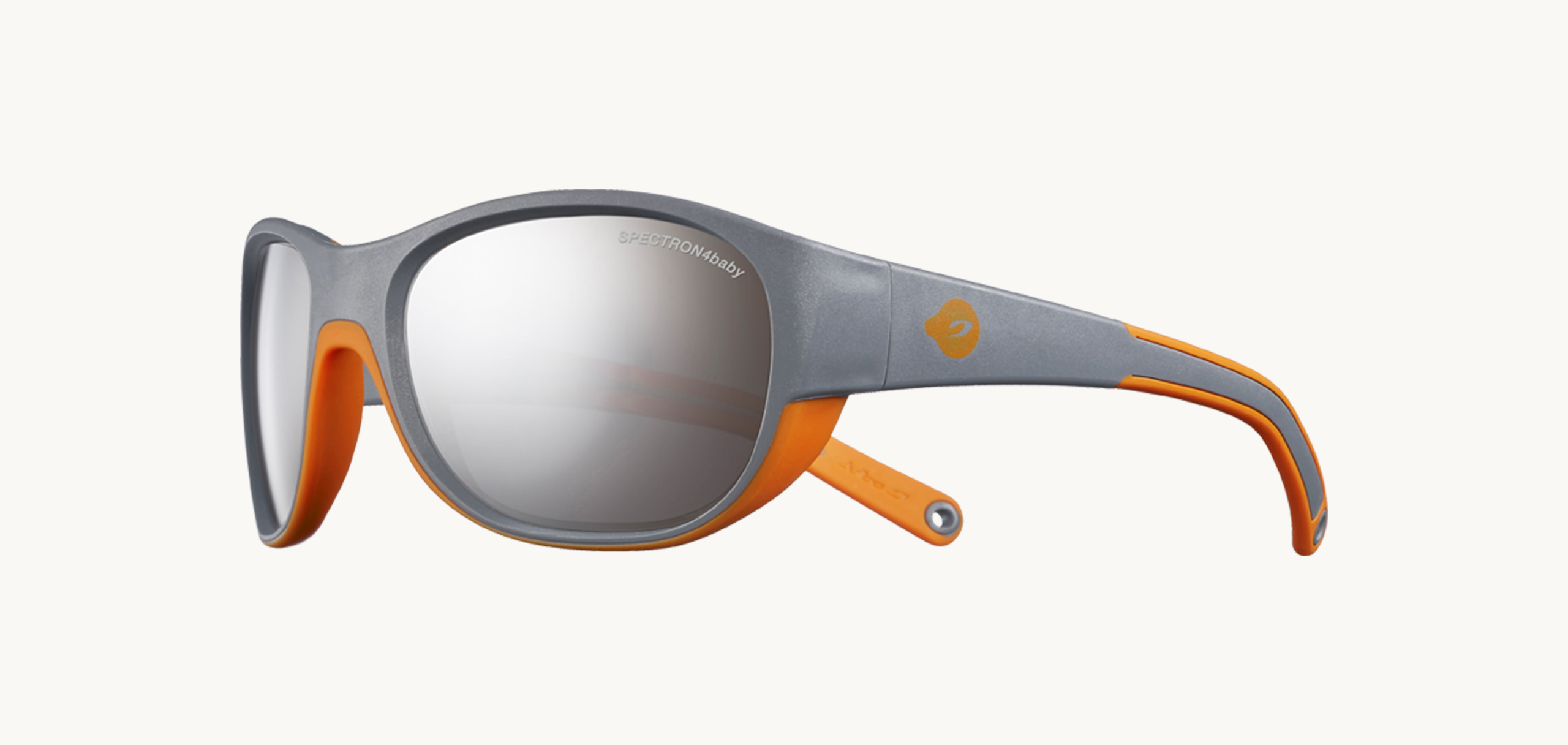 Lunettes de soleil Luky - , Julbo, Pilote , de couleur Orange Gris.