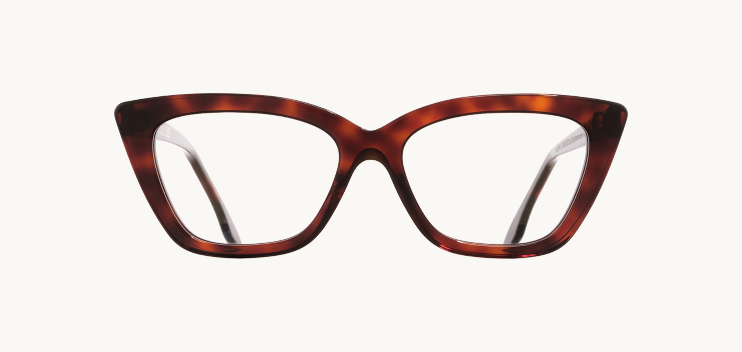 Lunettes de vue 1241 - , Cutler&Gross, Carrée Papillon, de couleur Ecaille foncée Marron.