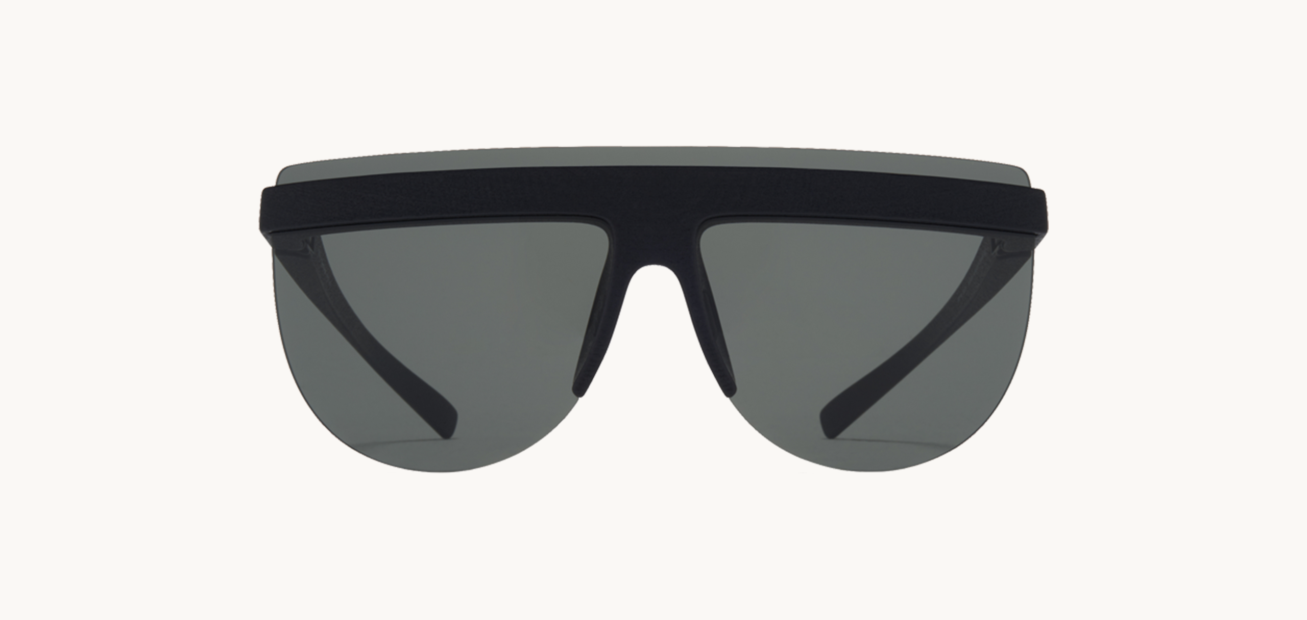 Lunettes de soleil MMCIRCLE001 - , Mykita, Ronde , de couleur Noir .