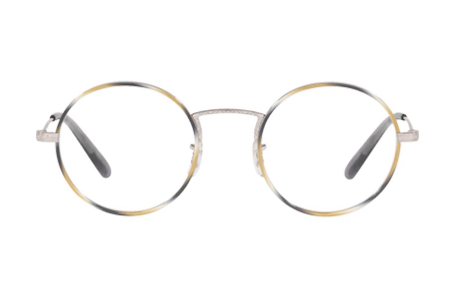 Lunettes de vue ELLERBY - , Oliver Peoples, Ronde , de couleur Argentée Ecaille claire.