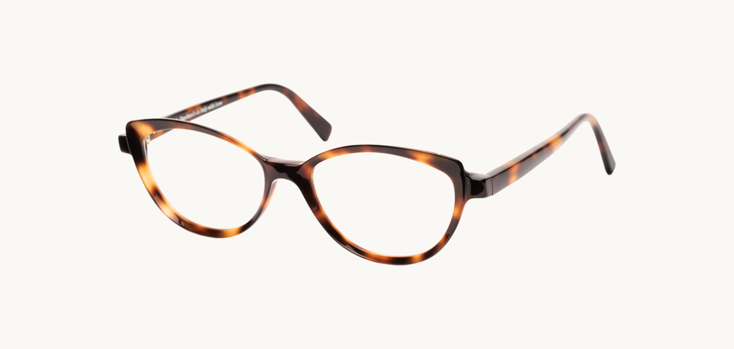 Lunettes de vue Dafne - , RES/REI, Papillon , de couleur Ecaille claire Marron.