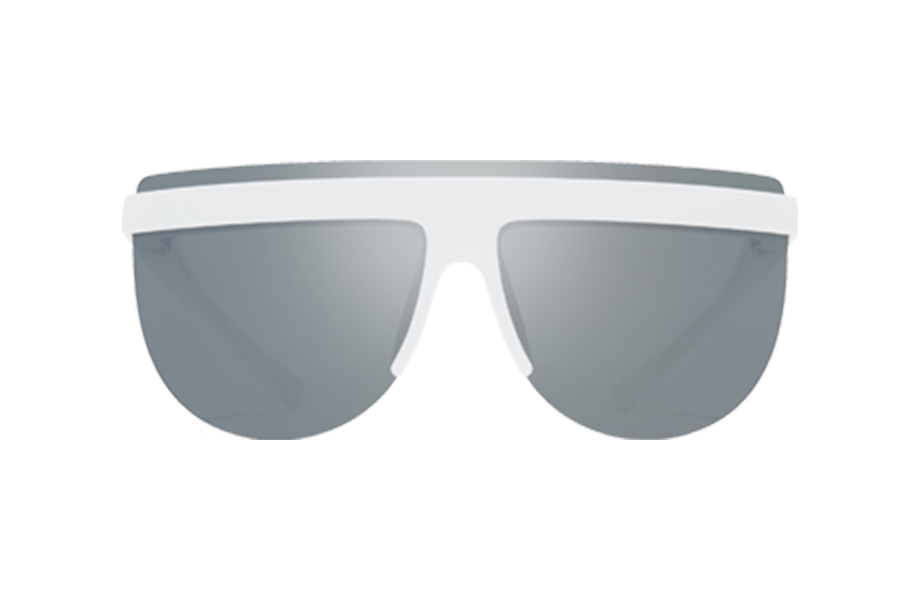 Lunettes de soleil MMCIRCLE001 - , Mykita, Ronde , de couleur Blanc .