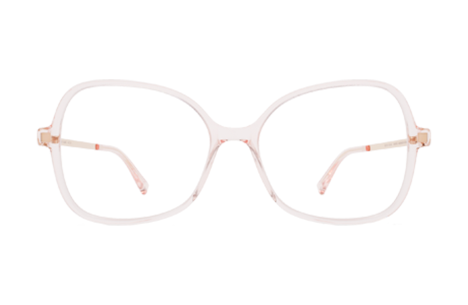 Lunettes de vue Alasie - , Mykita, Papillon Hexagonale, de couleur Transparent Dorée.