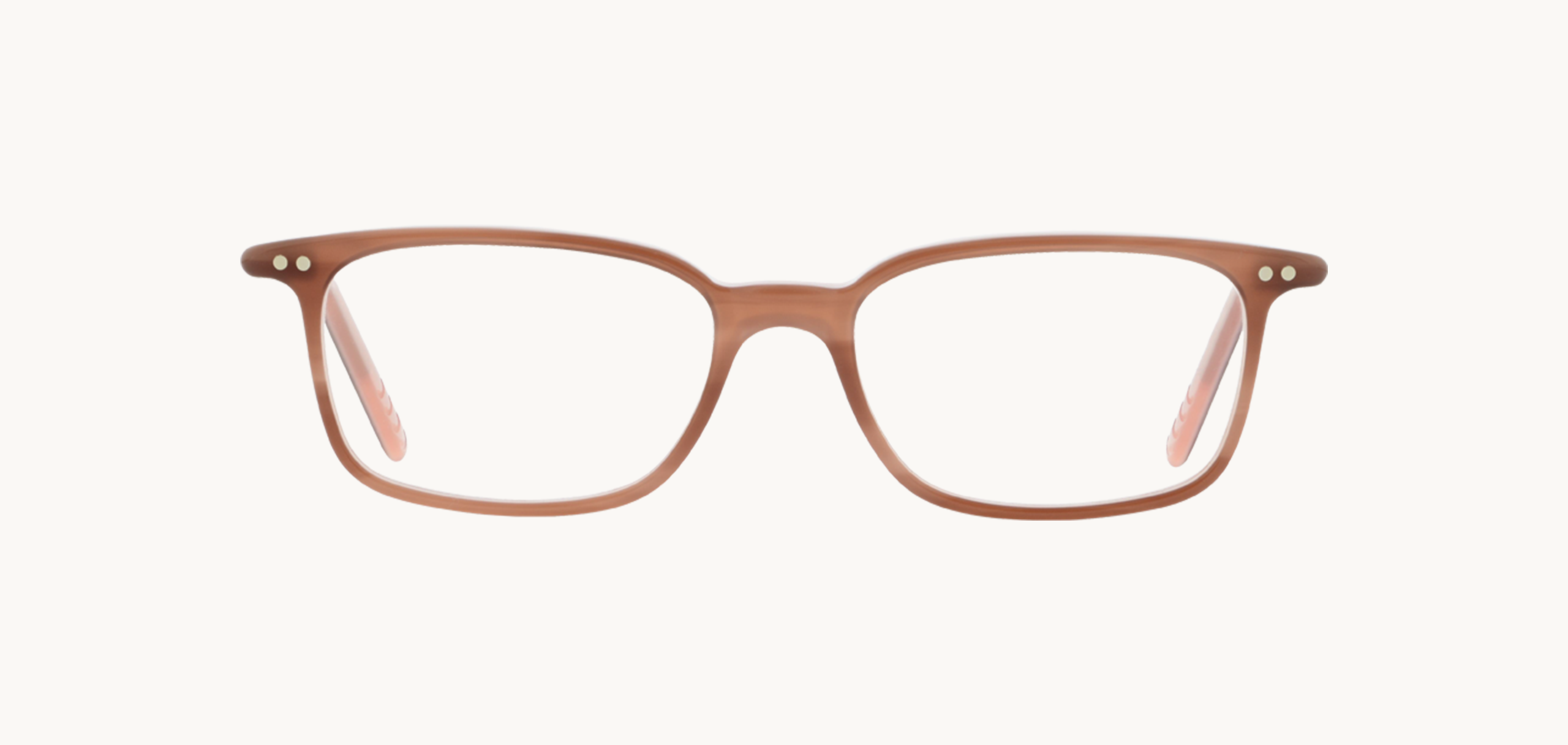 Lunettes de vue 601 - , Lunor, Ovale Rectangle, de couleur Transparent Rose.