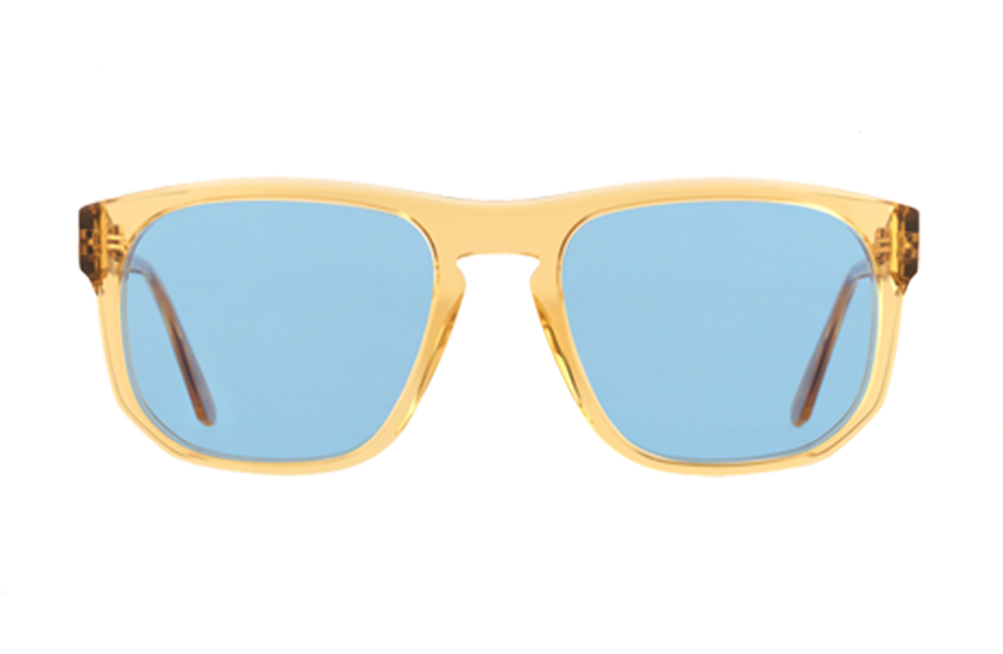 Lunettes de soleil Ivo - , RLR, Rectangle Carrée, de couleur Jaune Dorée.