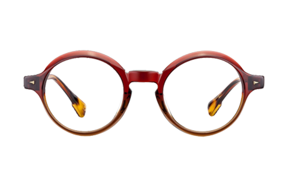 Lunettes de vue AOYAMA - , Etnia Barcelona, Ronde , de couleur Rouge Ecaille foncée.